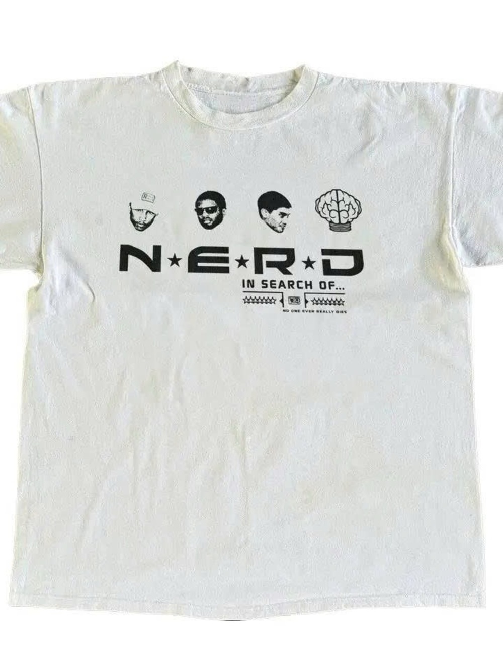 White Short Sleeve N.E.R.D. Logo Graphic Tee